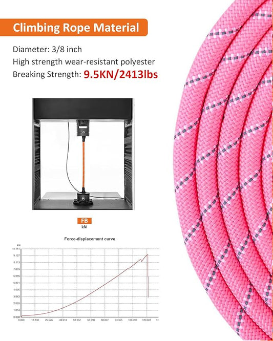 (2 Pack) Long Dog Leash for Dog Training 16FT/30FT/50FT, Reflective Heavy Duty Dog Lead for Large Medium Small Dogs Outside Walking, Playing, Camping, or Yard,Orange&Pink 15FT